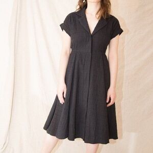 Nikki Chasin Rally Dress Black Crinkle